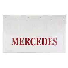Брызговики 600х370мм "MERCEDES" (красный) Белая Резина LUX РБ купить