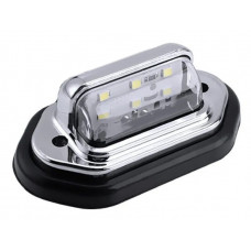 Подсветка номера LED ХРОМ 6LED 12-24V /2