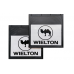 Брызговики 400х400мм "WIELTON" (черный) с светоотражающей белой основой