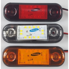 Фонарь маркерный 160 Овал красный 12LED с прокладкой 12-24V (SAMSUNG) /10 купить
