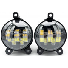 Фара противотуманная LED 50W Г-ль (универс.), 12-24V, d=90мм, к-т