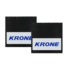 Брызговики 400х400мм "KRONE" (Синий) с светоотражающей белой основой