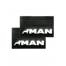 Брызговики (резина) 580х360мм MAN (белая надпись) купить