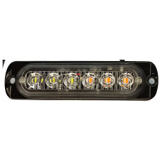 Маяк маркерный 6LED желтый мигающий 12-24V купить