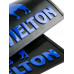 Брызговики (резина) 400х400мм WIELTON (синяя надпись)