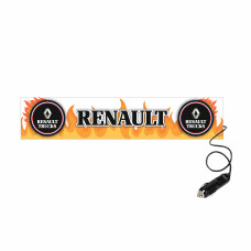 Табличка светящаяся FIRE RENAULT 24V (Двухстороняя со штекером) купить