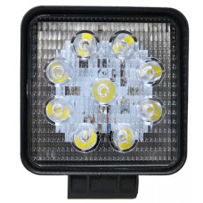 Фара противотуманная LED 27W, 9Led, 12-24V, 110х110х55мм