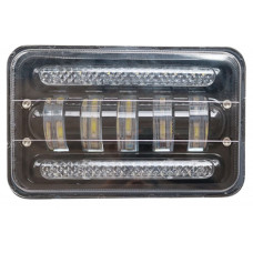 Фара противотуманная LED 50W, 12-24V, 5led, с ДХО, 170х110мм купить