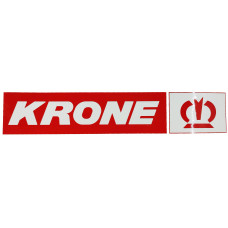 Наклейка №101 светоотражающая KRONE эмблема Правый, Полоски, Красный