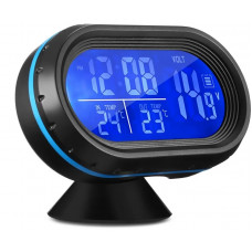 Термометр, часы, вольтметр VST 7009V 12-24V купить