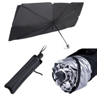 Складной солнцезащитный зонт для лобового стекла 138х77см купить