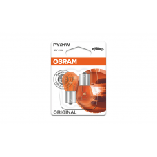 Лампа OSRAM PY21W 21W (BAU15s) ORANGE 12V, комплект купить