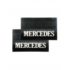 Брызговики (резина) 580х360мм MERCEDES (белая надпись) купить