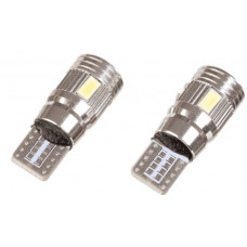 Диод №54 T10 6Led "Lens Сanbus" (белый) 24V