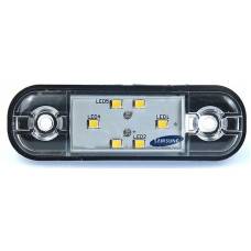 Фонарь маркерный 160 Овал 6LED белый с прокладкой 12-24V (SAMSUNG) купить