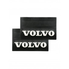 Брызговики (резина) 580х360мм VOLVO (белая надпись) купить
