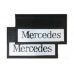 Брызговики 600х370мм "MERCEDES" (черный) с светоотражающей белой основой