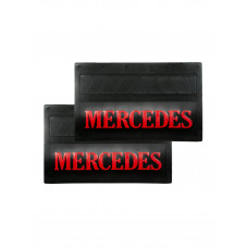 Брызговики (резина) 580х360мм MERCEDES (красная надпись) купить