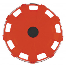 Колпак колеса задний R-22,5 (пластик-красный) NEW ТУРБО