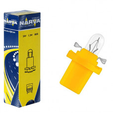 Лампа NARVA BAX 1,2W (B8,0-12) Yellow (EBS-R4)