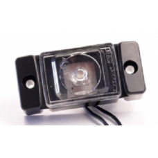 Фонарь габаритный маркерный LED прозрачный 12V/24V (кубик) (линза) ТрАС