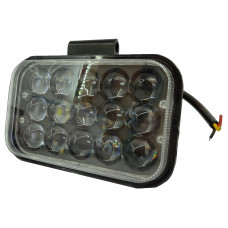 Фара противотуманная LED 170х110х70мм 15Led 12-24V 2 режима Линза