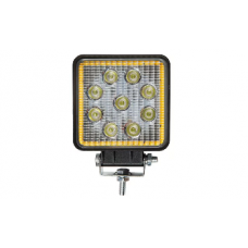 Фара противотуманная 27W 9LED 10-30V flood, с габаритом, квадрат купить