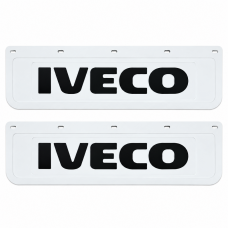 Брызговики 600х180мм "IVECO" Белая резина LUX РБ