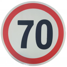 Наклейка №42 светоотражающая "Ограничение скорости-70" купить