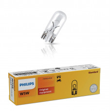 Лампа PHILIPS W5W 5W (W2,1x9,5d) 24V