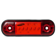 Фонарь маркерный 160 (один ряд) 6LED красный с прокладкой 12-24V (SAMSUNG) купить