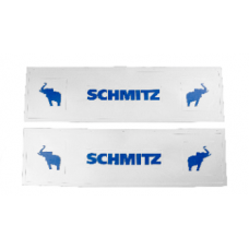 Брызговики длинномер 1200х350мм из 2-х частей (белая резина) SCHMITZ (стрелка+слон) синий купить