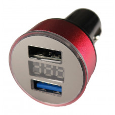Вольтметр в прикуриватель с USB зарядным устройством