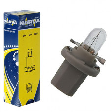 Лампа NARVA BAX W1,2W (B8,5d) Grey 24v