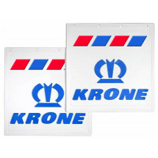Брызговики 400х400мм "KRONE + Корона" (Синий) Белая Резина LUX PRO купить