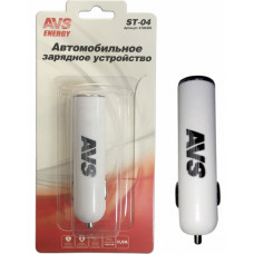 Автомобильное зарядное устройство USB AVS 1 порт ST-04  (0,9А)