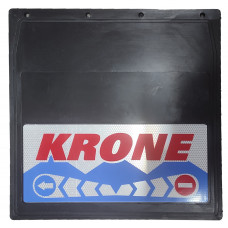 Брызговики 400х400мм "KRONE" (Стрелка-Кирпич) с светоотражающей белой основой