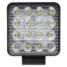 Фара противотуманная LED FSO, 9Led, 12-24V, 85х85х20мм (2 режима: обычный свет / стробоскоп)