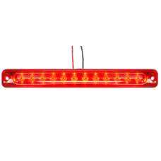 Фонарь габаритный LED 24V, красный (L=180мм, 12-светодиодов-отражатель) NOKTA Турция