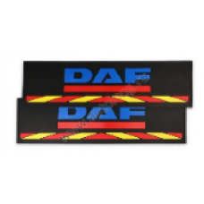 Брызговики длинномер 1200х350мм из 2-х частей DAF синий (красно- желтая полоса) LUX купить