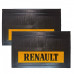 Брызговики 600х370мм "RENAULT" с светоотражающей желтой основой