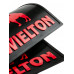 Брызговики (резина) 400х400мм WIELTON (красная надпись)