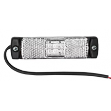 Фонарь маркерный 80 белый с проводом 12-24V ТАС купить