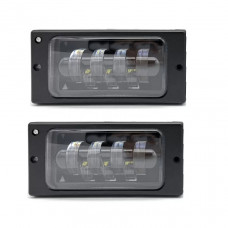 Фара противотуманная LED 70W ВАЗ 2110, К-З EURO, 12-24V, 170х85мм, к-т