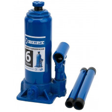 Домкрат гидравлический бутылочный ВЕРТ 6т 200-380мм синий купить