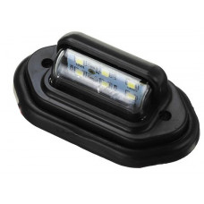 Подсветка номера LED черная 6LED МК 12-24V /10