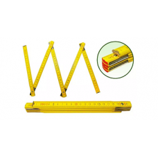 Линейка деревянная складная с желтым покрытием, L=1м купить