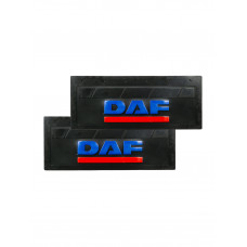 Брызговики (резина) 660х270мм DAF (красно-синяя надпись) Брызговики (резина) 660х270мм DAF (красно-синяя надпись) купить