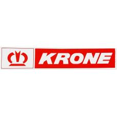 Наклейка №99 светоотражающая KRONE эмблема, Левый, Полоски, Красный купить