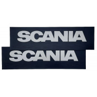 Брызговики длинномер 1200х350мм из 2-х частей SCANIA белый LUX купить